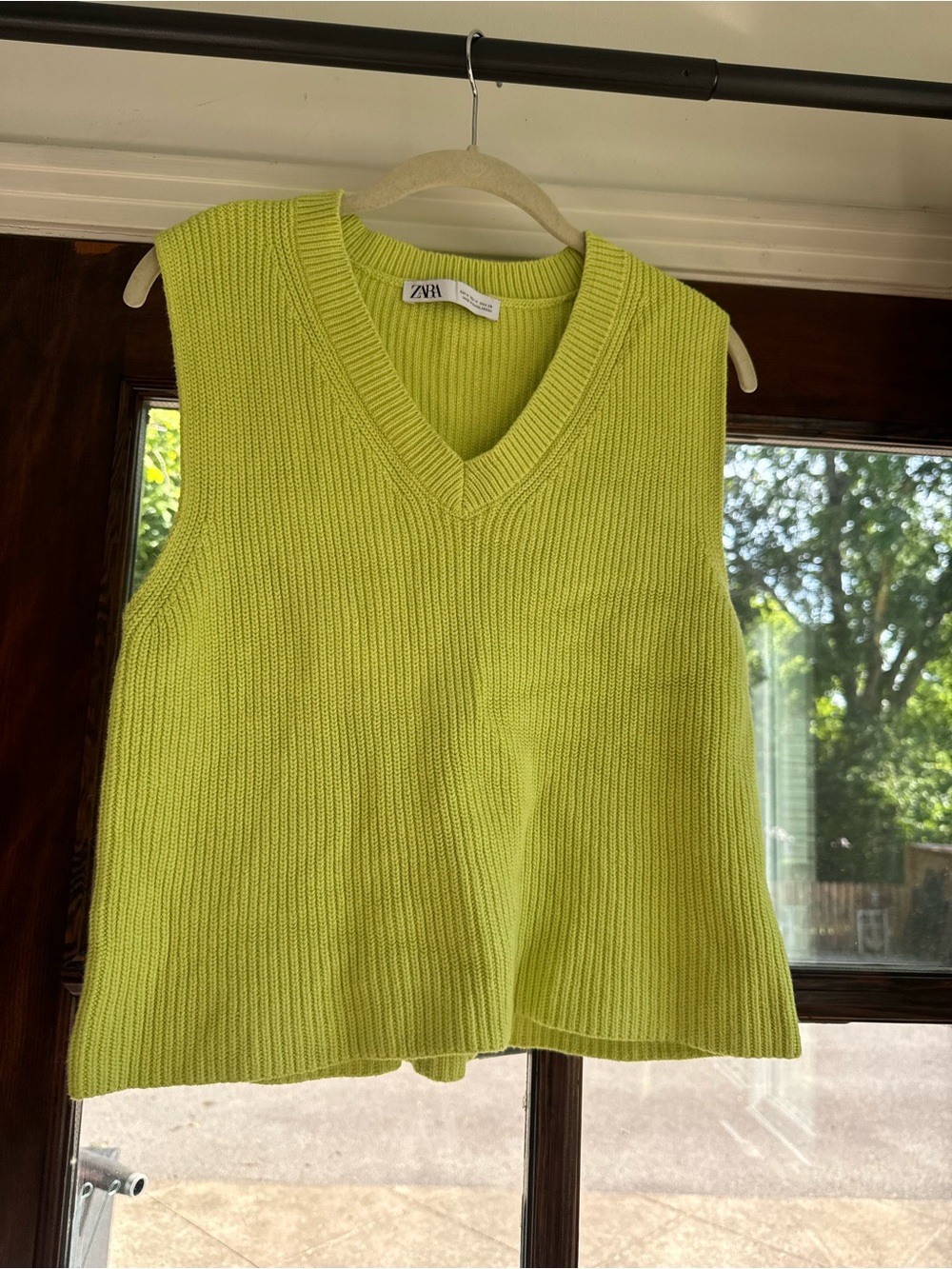 Zara Lime Green Sweater Vest